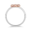 Previously Owned - Enchanted Disney Snow White 0.09 CT. T.W. Diamond Bow Anniversary Band in 14K Two-Tone Gold