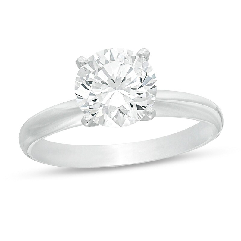 Previously Owned - 1.50 CT. Diamond Solitaire Engagement Ring in 14K White Gold (J/I3)