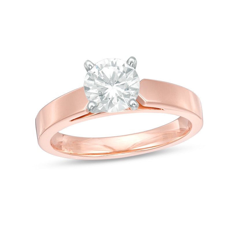 Previously Owned - 1.00 CT. Diamond Solitaire Engagement Ring in 14K Rose Gold (I/I2)