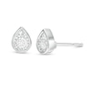 Thumbnail Image 1 of Previously Owned - 0.10 CT. T.W.  Diamond Solitaire Pear-Shaped Stud Earrings in 10K White Gold