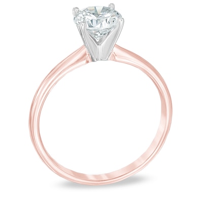 Previously Owned - 1.00 CT. Diamond Solitaire Engagement Ring in 14K Rose Gold (J/I3)