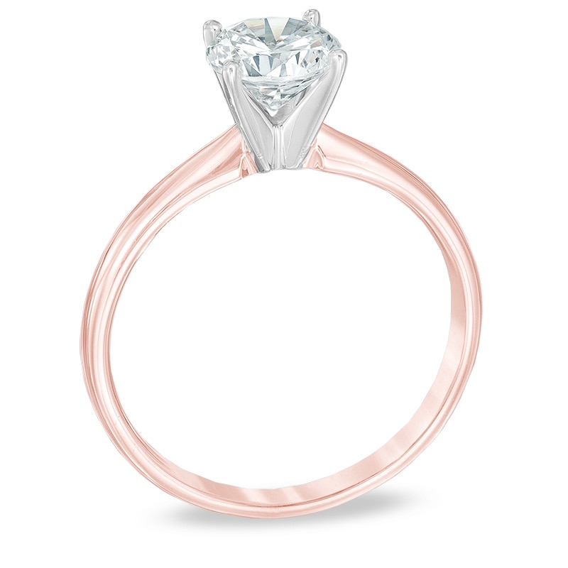 Previously Owned - 1.00 CT. Canadian Diamond Solitaire Engagement Ring in 14K Rose Gold (J/I3)