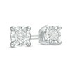 Thumbnail Image 1 of Previously Owned - 0.10 CT. T.W. Diamond Solitaire Stud Earrings in Sterling Silver