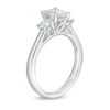 Thumbnail Image 2 of Previously Owned - 1.00 CT. T.W. Composite Diamond Cushion Three Stone Engagement Ring in 14K White Gold