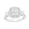 Thumbnail Image 0 of Previously Owned - 1.50 CT. T.W. Quad Princess-Cut Diamond Frame Engagement Ring in 14K White Gold