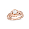Thumbnail Image 0 of Previously Owned - Adrianna Papell 1.12 CT. T.W. Diamond Bypass Frame Leaf-Shank Engagement Ring in 14K Rose Gold (F/I1)