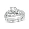 Thumbnail Image 0 of Previously Owned - 1.20 CT. T.W. Canadian Diamond Bypass Bridal Set in 14K White Gold (I/I2)