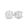 Thumbnail Image 1 of Previously Owned - 0.25 CT. T.W.  Diamond Frame Stud Earrings in 14K White Gold (I/I2)