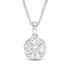 Thumbnail Image 1 of Previously Owned - 0.75 CT. T.W.  Diamond Frame Pendant in 14K White Gold (I/I2)