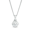 Previously Owned - Peoples 100-Year Anniversary 0.30 CT.  Diamond Solitaire Pendant in 14K White Gold (I/I1)