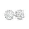 Thumbnail Image 1 of Previously Owned - 1.00 CT. T.W.  Diamond Frame Stud Earrings in 14K White Gold (I/I2)
