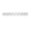 Thumbnail Image 4 of Previously Owned - 0.25 CT. T.W. Diamond Double Row Band in 10K White Gold