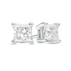 Thumbnail Image 1 of Previously Owned - 0.30 CT. T.W. Princess-Cut Diamond Solitaire Stud Earrings in 14K White Gold