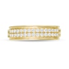 Thumbnail Image 3 of Previously Owned - Men's 0.50 CT. T.W. Diamond Double Row Wedding Band in 10K Gold