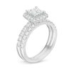 Thumbnail Image 2 of Previously Owned - 1.00 CT. T.W. Quad Princess-Cut Diamond Frame Bridal Set in 14K White Gold
