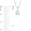 Previously Owned - 0.58 CT.  Diamond Solitaire Pendant in 10K White Gold (I/I3)