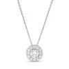 Thumbnail Image 1 of Previously Owned - Trouvaille Collection 0.50 CT. T.W. DeBeers®-Graded Diamond Frame Pendant in 14K White Gold (F/I1)
