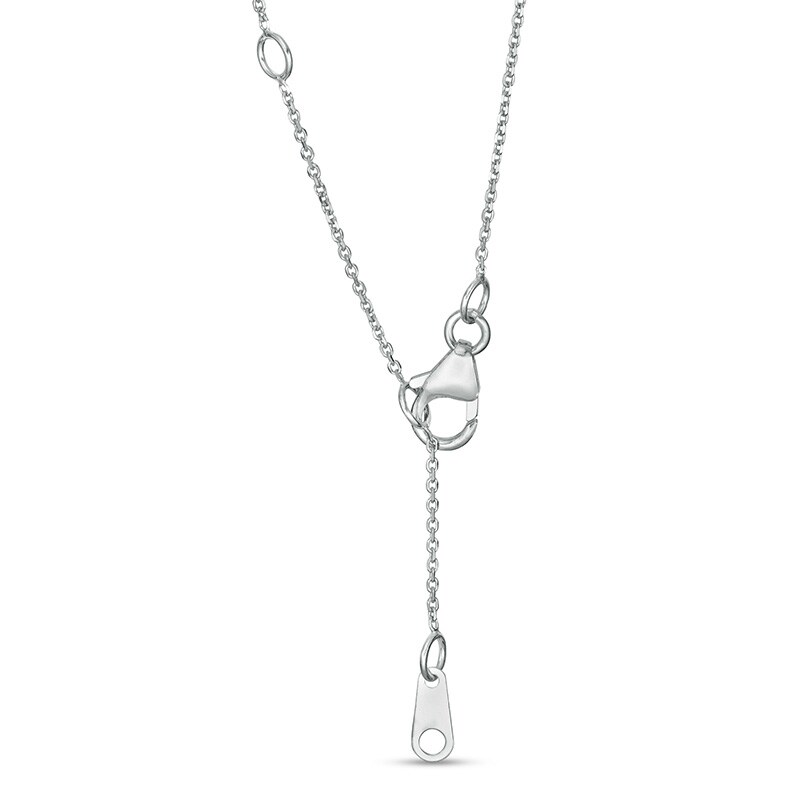 Main Image 3 of Previously Owned - Trouvaille Collection 0.50 CT. T.W. DeBeers®-Graded Diamond Frame Pendant in 14K White Gold (F/I1)