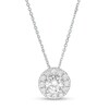 Thumbnail Image 1 of Previously Owned - Trouvaille Collection 0.75 CT. T.W. DeBeers®-Graded Diamond Frame Pendant in 14K White Gold (F/I1)