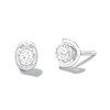 Thumbnail Image 1 of Previously Owned - 0.10 CT. T.W. Diamond Solitaire Stud Earrings in 10K White Gold