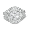 Thumbnail Image 1 of Previously Owned - 2.00 CT. T.W. Composite Diamond Frame Engagement Ring in 10K White Gold