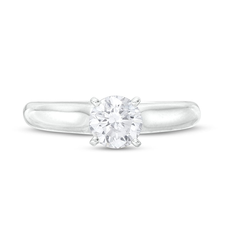 Main Image 4 of Previously Owned - 1.00 CT. Diamond Solitaire Engagement Ring in 14K White Gold (I/I1)