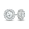 Thumbnail Image 1 of Previously Owned - 0.75 CT. T.W. Diamond Frame Stud Earrings in 10K White Gold (I/I3)