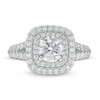 Thumbnail Image 4 of Previously Owned - Vera Wang Love Collection 1.69 CT. T.W. Diamond Cushion Frame Engagement Ring in 14K White Gold