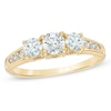 Previously Owned - 1.00 CT. T.W. Diamond Three Stone Past Present Future Engagement Ring in 14K Gold
