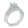 Thumbnail Image 2 of Previously Owned - 1.00 CT. T.W. Princess-Cut Diamond Bridal Set in 14K White Gold