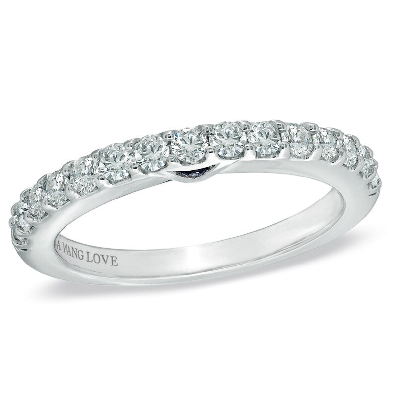 Main Image 1 of Previously Owned - Vera Wang Love Collection 0.45 CT. T.W. Diamond Band in 14K White Gold