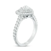 Previously Owned - Vera Wang Love Collection 0.95 CT. T.W. Heart-Shaped Diamond Double Frame Ring in 14K White Gold