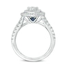 Previously Owned - Vera Wang Love Collection 0.95 CT. T.W. Heart-Shaped Diamond Double Frame Ring in 14K White Gold