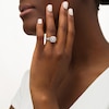 Thumbnail Image 2 of Previously Owned - Vera Wang Love Collection 1.45 CT. T.W. Diamond Double Cushion Frame Ring in 14K White Gold