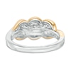 Previously Owned - 1.42 CT. T.W. Diamond Past Present Future® Engagement Ring in 14K Two-Tone Gold