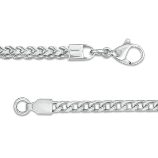 Previously Owned - Men's 3.0mm Franco Chain Bracelet in Stainless Steel - 8.5"