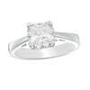 Thumbnail Image 1 of Previously Owned - 1.18 CT. T.W. Princess-Cut Diamond Frame Engagement Ring in 14K White Gold (I/I2)