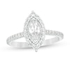 Thumbnail Image 1 of Previously Owned - 0.95 CT. T.W. Marquise Diamond Frame Engagement Ring in 14K White Gold