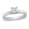 Thumbnail Image 1 of Previously Owned - Celebration Ideal 0.50 CT. Princess-Cut Diamond Ring in 14K White Gold (I/I1)