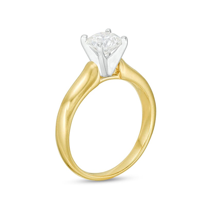 Main Image 2 of Previously Owned - 1.00 CT. Diamond Solitaire Engagement Ring in 14K Gold (I/I1)