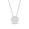Thumbnail Image 1 of Previously Owned - 0.25 CT. T.W. Lab-Grown Diamond Frame Pendant in 14K White Gold (F/SI2)