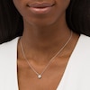 Thumbnail Image 2 of Previously Owned - 0.25 CT. T.W. Lab-Grown Diamond Frame Pendant in 14K White Gold (F/SI2)