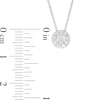 Thumbnail Image 4 of Previously Owned - 0.25 CT. T.W. Lab-Grown Diamond Frame Pendant in 14K White Gold (F/SI2)