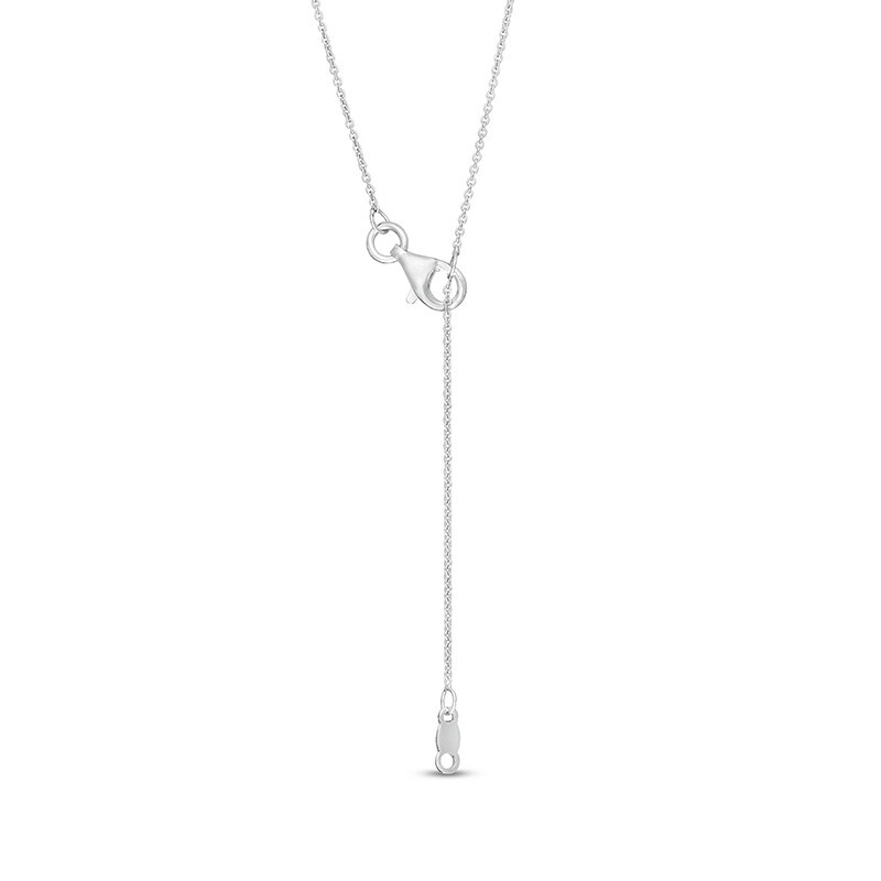 Main Image 3 of Previously Owned - 0.50 CT. T.W. Lab-Grown Diamond Frame Pendant in 14K White Gold (F/SI2)