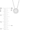 Thumbnail Image 4 of Previously Owned - 0.50 CT. T.W. Lab-Grown Diamond Frame Pendant in 14K White Gold (F/SI2)