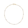 Previously Owned - Diamond-Cut Bead Station Anklet in 10K Two-Tone Gold - 10"