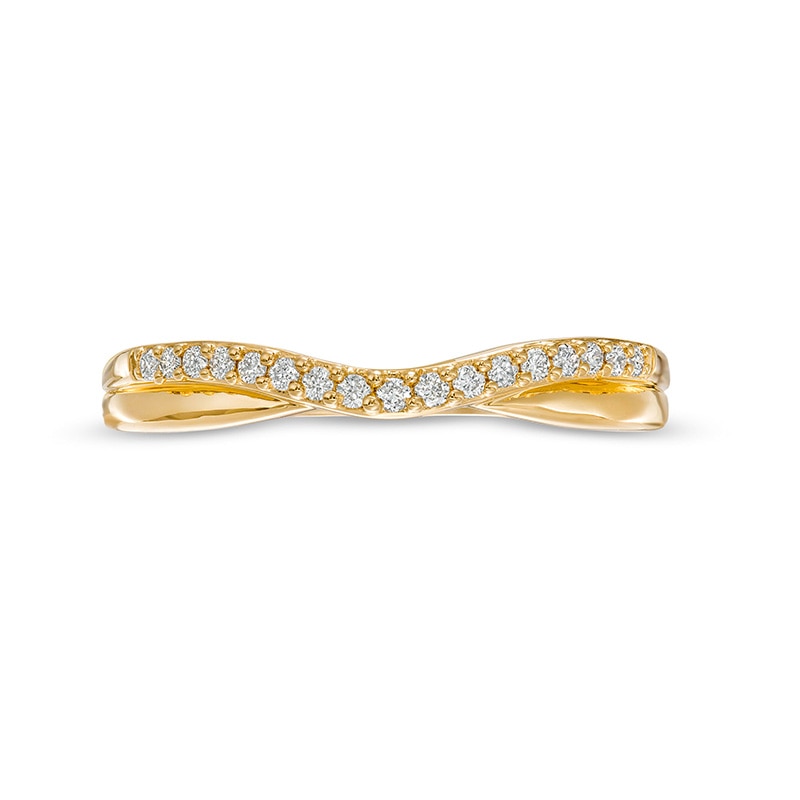 Previously Owned - 0.10 CT. T.W. Diamond Contour Anniversary Band in 14K Gold|Peoples Jewellers