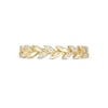 Thumbnail Image 4 of Previously Owned - 0.085 CT. T.W. Diamond Leaves Wedding Band in 10K Gold
