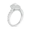 Thumbnail Image 3 of Previously Owned - 1.50 CT. T.W. Pear-Shaped Lab-Grown Diamond Double Frame Engagement Ring in 14K White Gold (F/SI2)