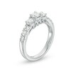 Thumbnail Image 2 of Previously Owned - Celebration Ideal 1.20 CT. T.W. Diamond Three Stone Ring in 14K White Gold (I/I1)